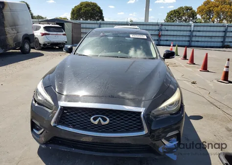 2018 Infiniti Q50 Luxe from USA, damaged, VIN JN1EV7AP7JM350153